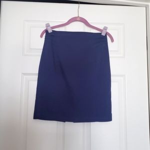 Navy blue pencil skirt